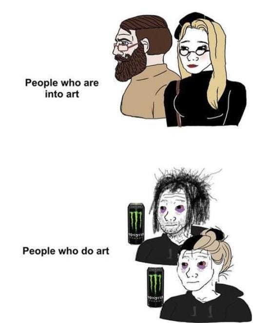 艺术爱好者 vs 搞艺术的人